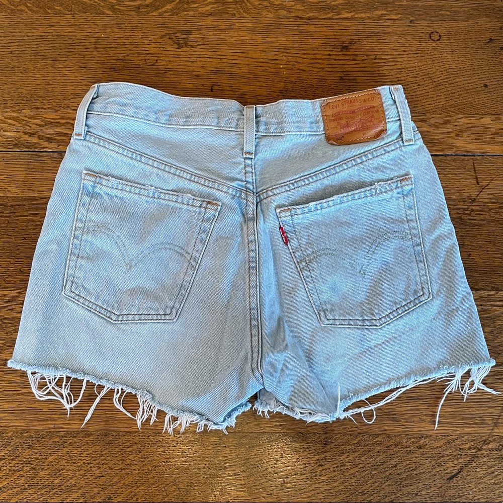 Levi's Light Blue High Waist Women's Shorts